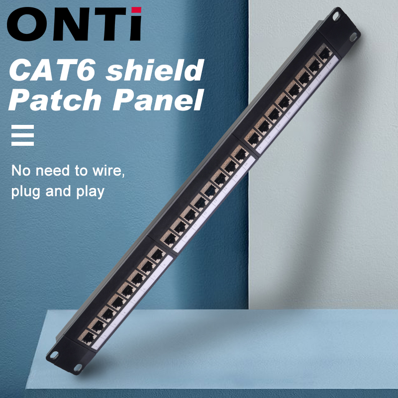 Server Rack Shelf - ONTi 19in 1U Rack 24 ports