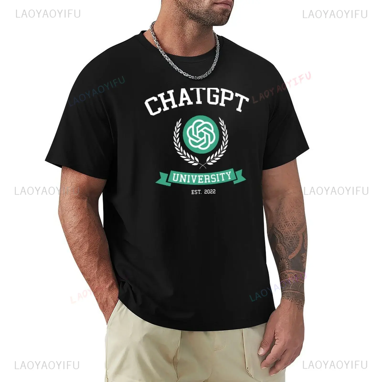 Office Tech Gifts For Men - T-shirt unisexe amusant inspiré de ChatGPT,