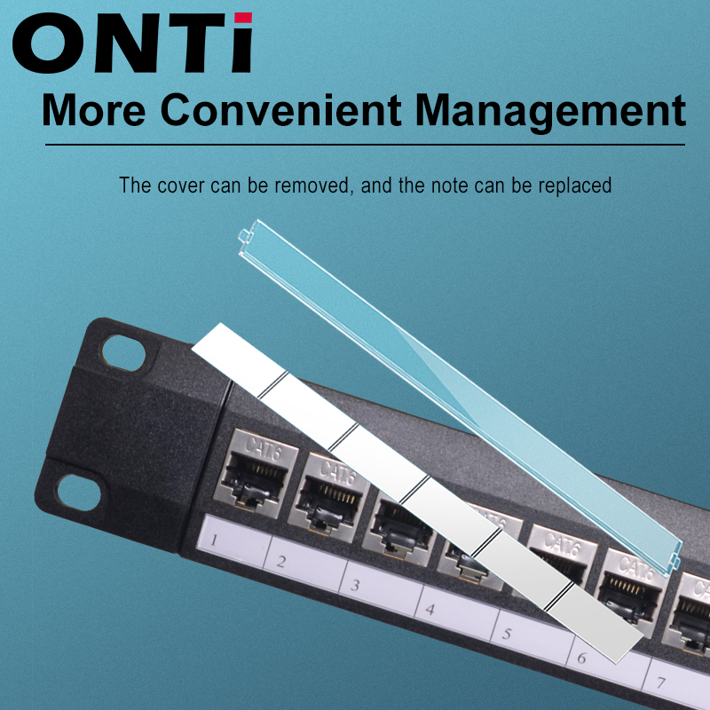 ONTi 19in 1U Rack 24 ports CAT - Server Rack Shelf avis et prix