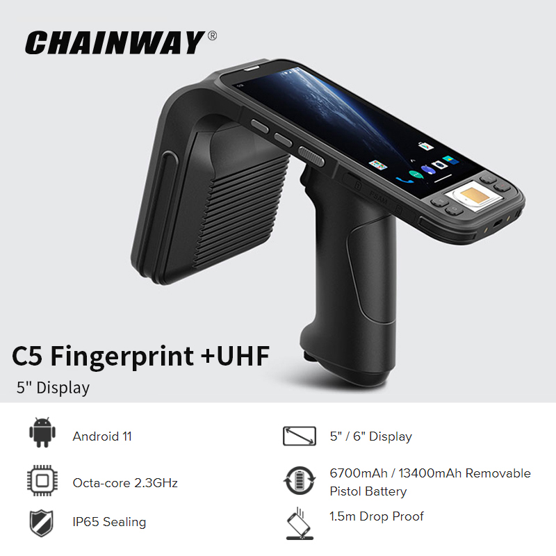 Chainway C5 IP65 PDA portable  - Fingerprint Reader Usb avis et prix