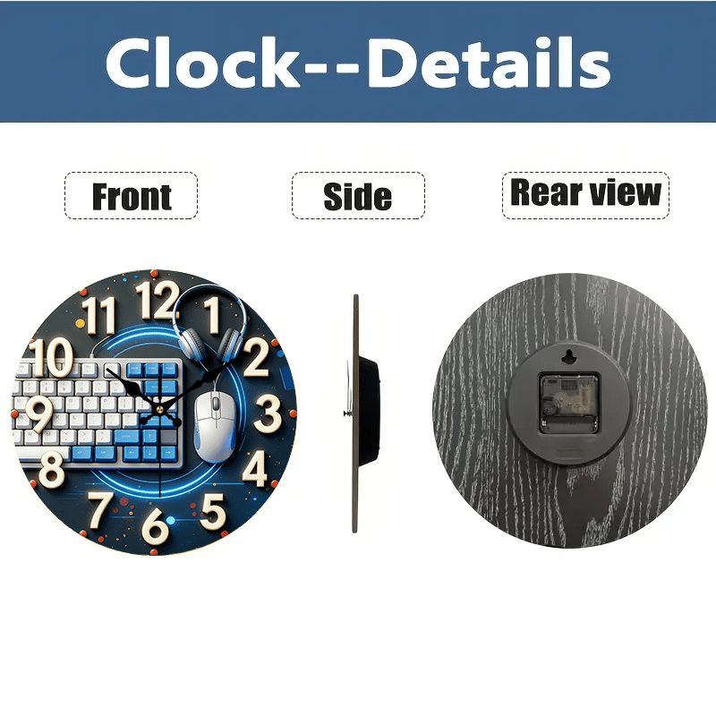 Horloge murale en bois de styl - Office Tech Room avis et prix