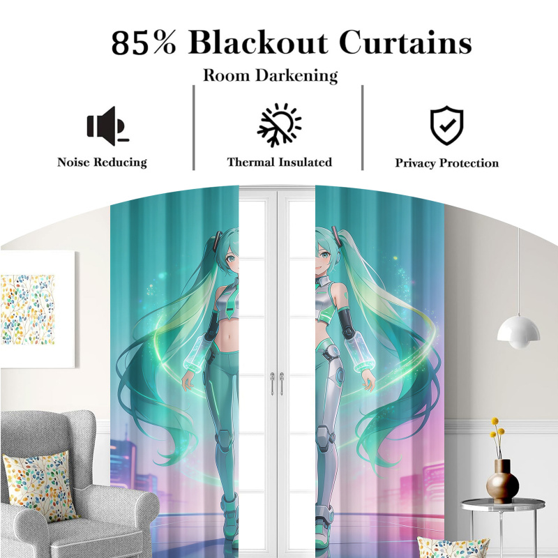 Rideaux occultants Hatsune Mik - Office Tech Room avis et prix