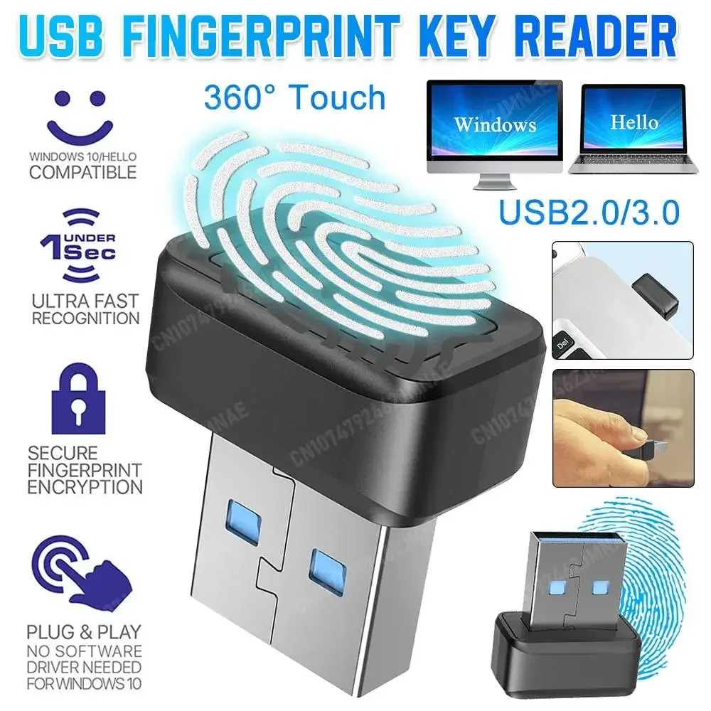 Lecteur de clé d'empreintes di - Fingerprint Reader Usb avis et prix