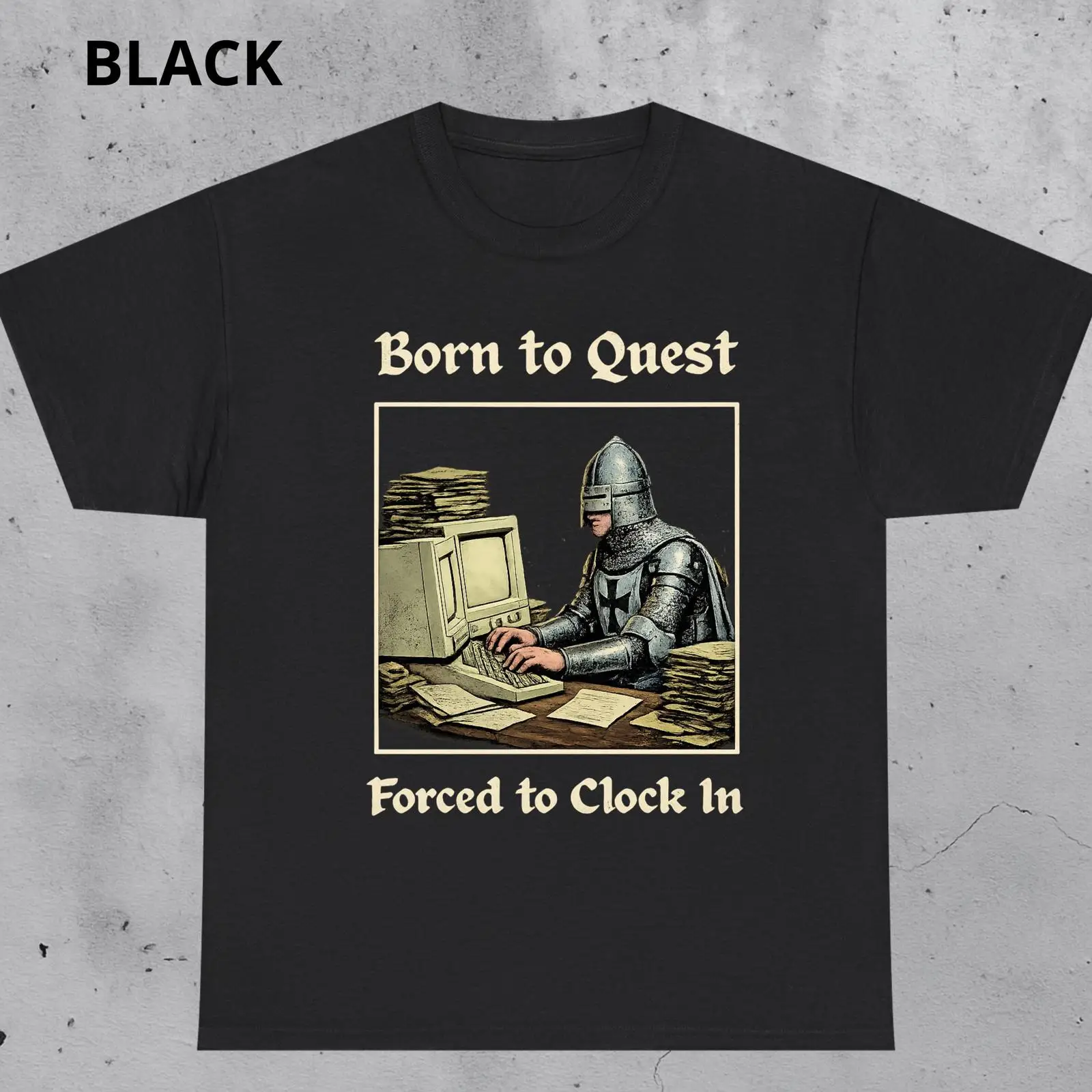T-shirt Born to Quest Forced C - Office Quest avis et prix